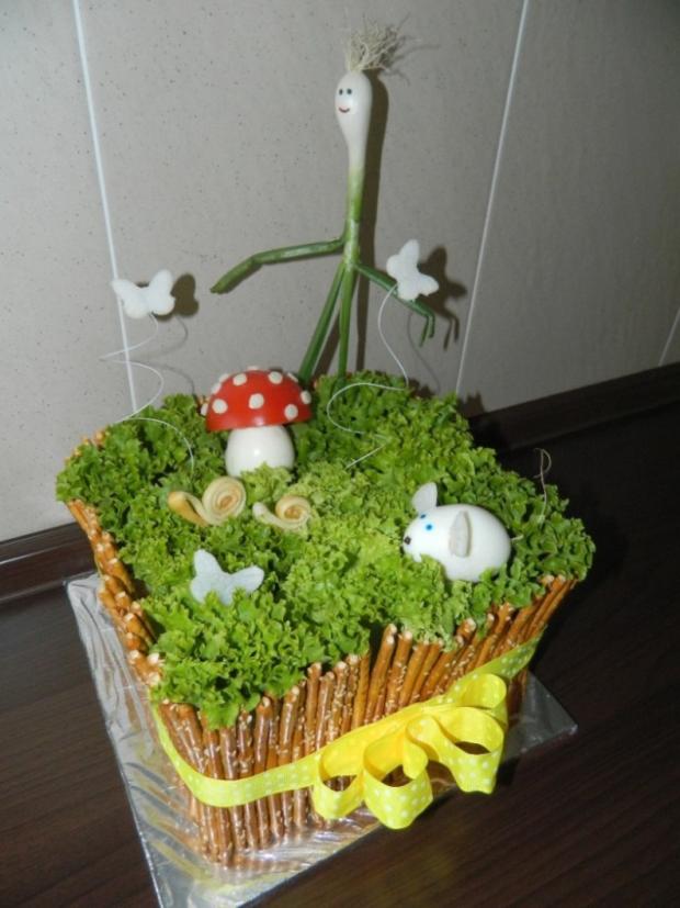 slaná č. 4 - z boku, torta, Slané torty, katkaAMC, 1