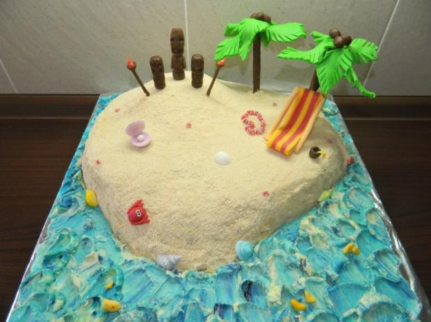 ostrov, torta, Narodeninové torty, katkaAMC, 1