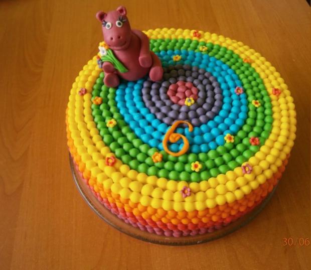 farebná s hrošicou, torta, Torty so zvieratkami farebná s hrošicou, torta, Torty so zvieratkami, zana79, 1