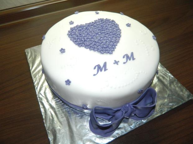 svadobná so srdiečkom M+M, torta, Svadobné torty svadobná so srdiečkom M+M, torta, Svadobné torty, katkaAMC, 1