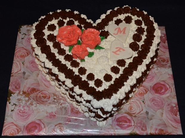 Penove srdce k vyrociu, torta, martinka016, 1
