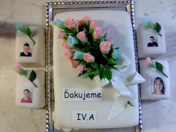 na rozlúčku s pani učiteľkou, torta, Torty - škola, stužková, babka2607, 1