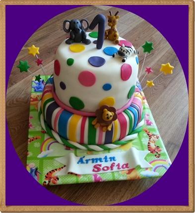 poschodová so zvieratkami, torta, Torty so zvieratkami, eruska 74, 1