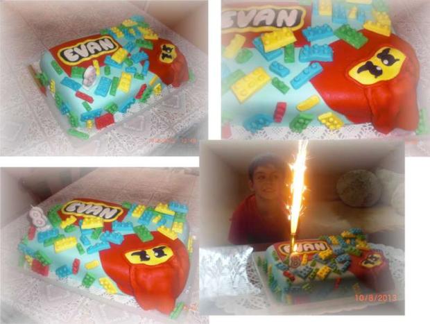Narodeninová tortička :) - lego, torta, Narodeninové torty, Anna Petrova, 1
