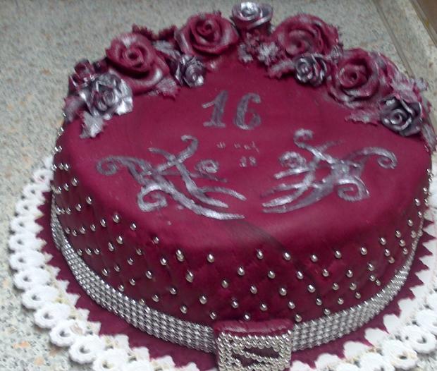 torta k 16, torta, Narodeninové torty, silviabm, 1
