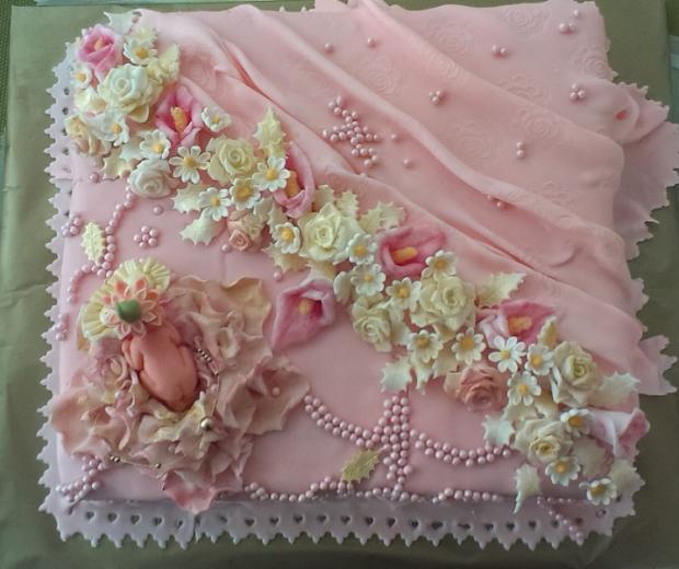torta k uvitaniu babatka, torta, Torty na krstiny, silviabm, 1