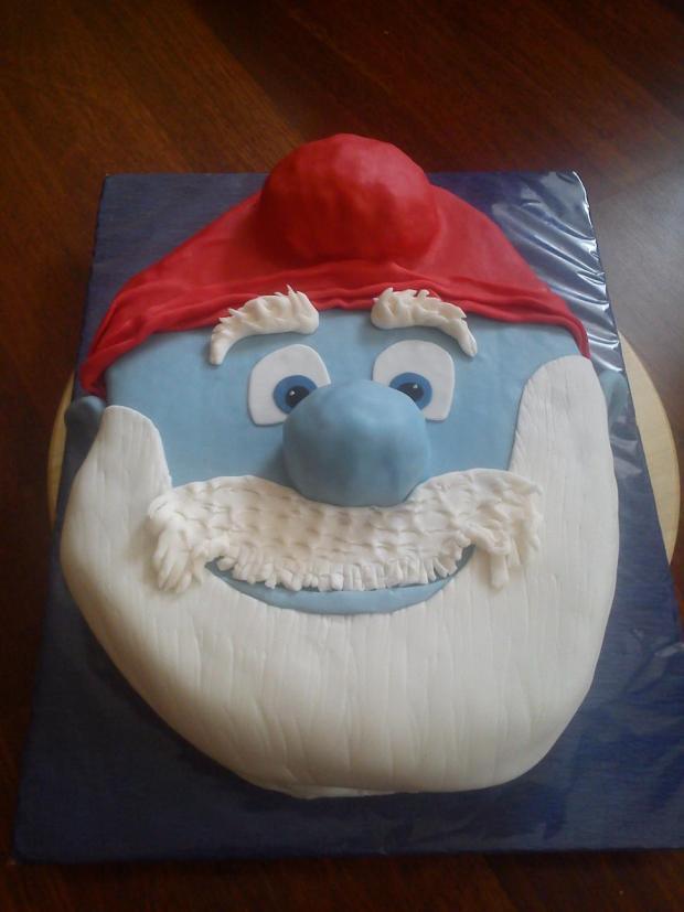tatko šmoula, torta, Narodeninové torty, Ditulka, 1