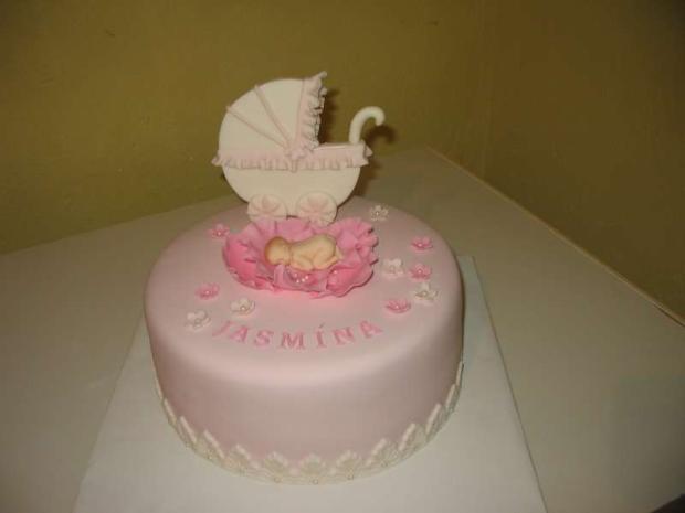 Krstinová v ružovom, torta, Torty na krstiny Krstinová v ružovom, torta, Torty na krstiny, DášaL, 1