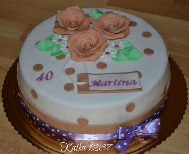 torta na 40-tku, torta, Narodeninové torty, katka1237, 1