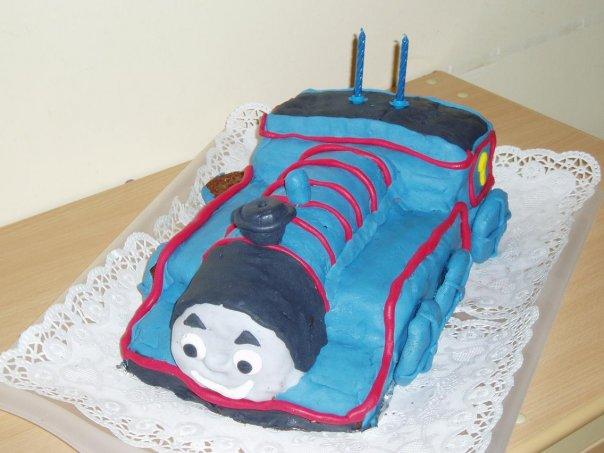 vlacik Thomas, torta, Torty autíčka, vláčiky, Ivana1977, 1