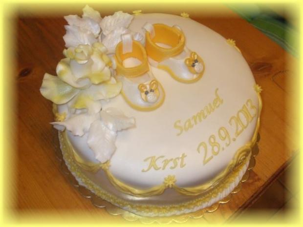 Krstinová v žltom, torta, Torty na krstiny Krstinová v žltom, torta, Torty na krstiny, - -JANA- -, 1