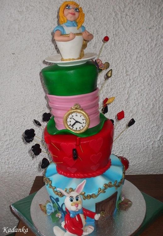 Alica v krajine zázrakov, torta, Narodeninové torty Alica v krajine zázrakov, torta, Narodeninové torty, Kadanka, 1