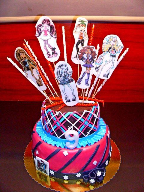Narodeninová torta Monster Hyge pre moju veselú dcérku Karolinku, torta, Torty pre dievčatá Narodeninová torta Monster Hyge pre moju veselú dcérku Karolinku, torta, Torty pre dievčatá, darma35, 1