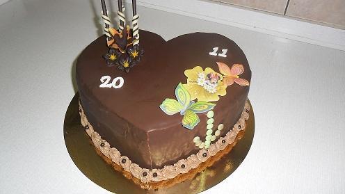 srdiečko pre sestry, torta, Čokoládové torty srdiečko pre sestry, torta, Čokoládové torty, Ivka29, 1
