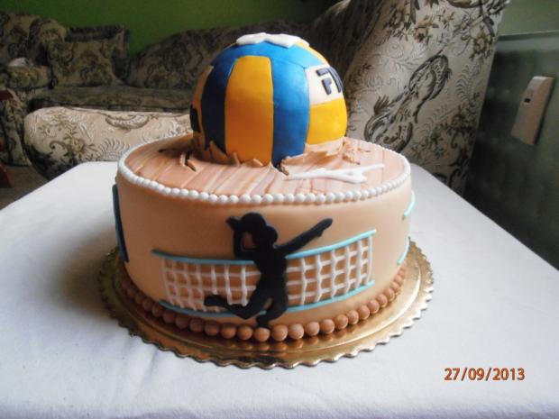 s volejbalkou - iný pohľad, torta, Športové torty, nmiriam, 1