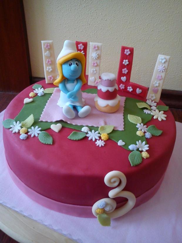 Šmoulinka, torta, Rozprávkové torty, Ditulka, 1