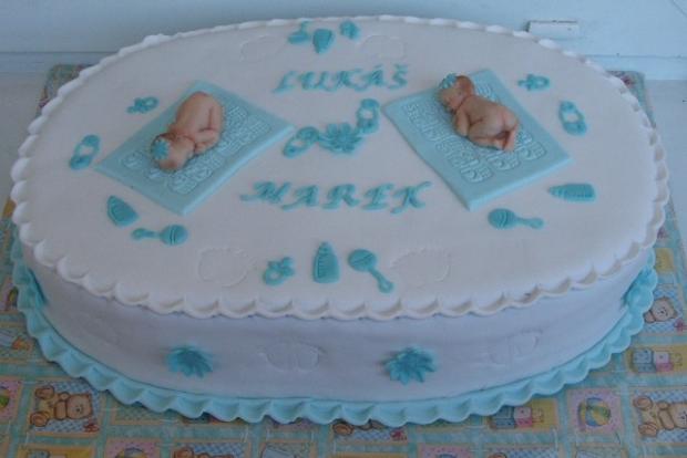 Pre dvojičky, torta, Torty na krstiny Pre dvojičky, torta, Torty na krstiny, atigram, 1