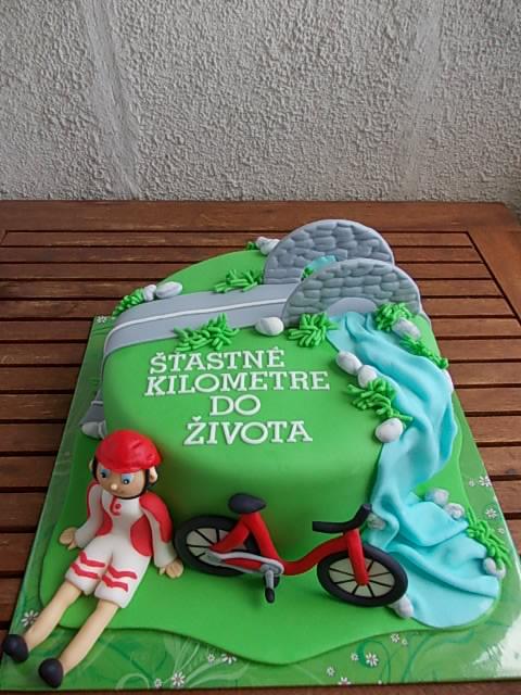 Cyklistka pre susedku, torta, Narodeninové torty Cyklistka pre susedku, torta, Narodeninové torty, kacarina, 1
