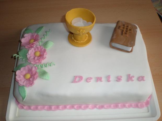 k 1. sv. príjímaniu, torta, Torty na cirkevné sviatky, luluhs, 1