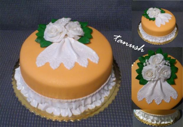 marhuľová svadobná s ružami, torta, Svadobné torty marhuľová svadobná s ružami, torta, Svadobné torty, tanush, 1