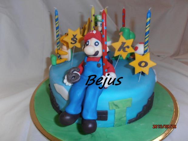 Torta Mario Bross, torta, Rozprávkové torty, bejus, 1