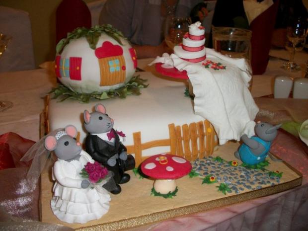 SVADOBNÁ myšacia, torta, Svadobné torty, Vlasta Kadasi1, 1