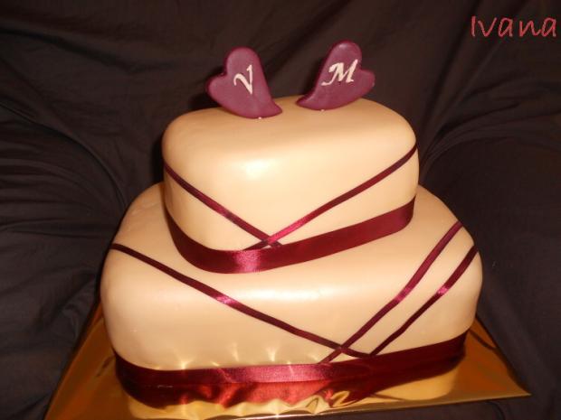 Svadobná so stuhami, torta, Svadobné torty, Ivana111111, 1