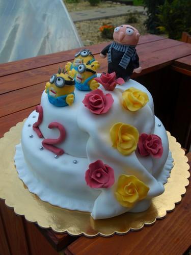 Minions a Gru, torta, Rozprávkové torty, KucharRony, 1