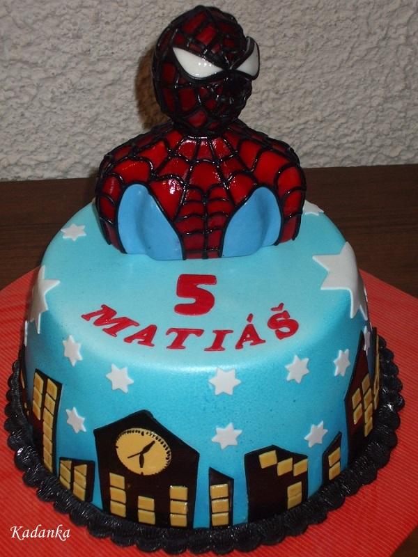 Spiderman, torta, Ostané torty pre deti, Kadanka, 1