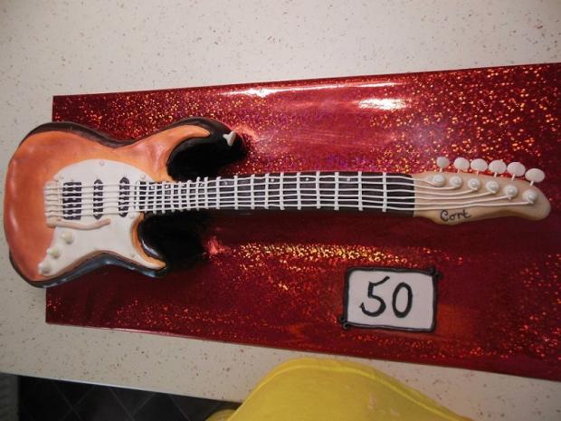 Gitara, torta, Narodeninové torty, timika, 1