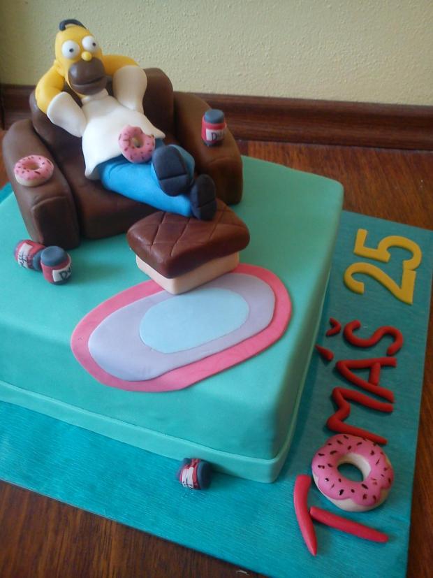 Hommer Simpson, torta, Narodeninové torty, Ditulka, 1