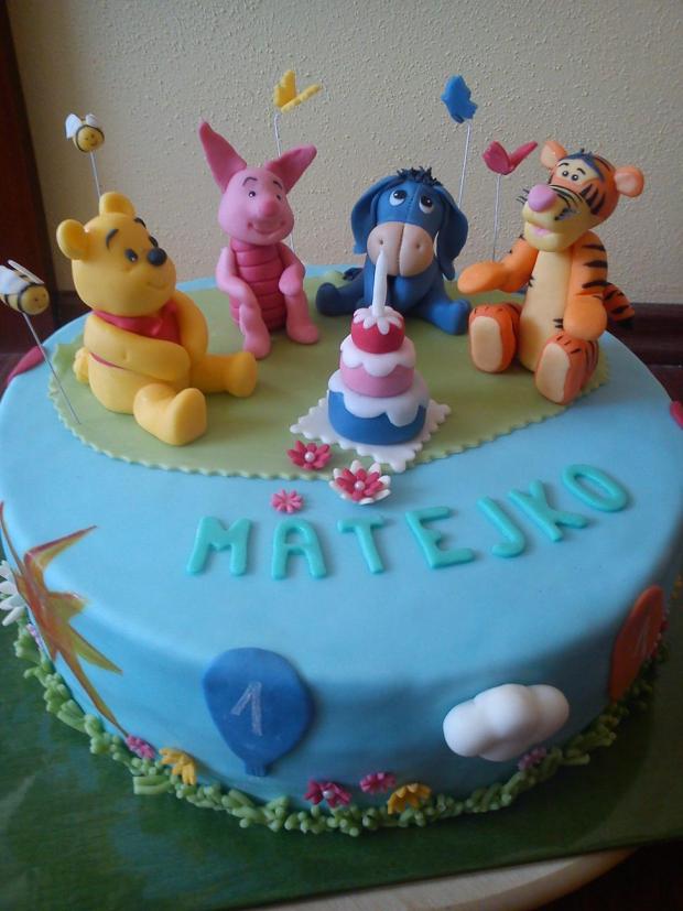 macko Pu a kamaráti, torta, Rozprávkové torty, Ditulka, 1