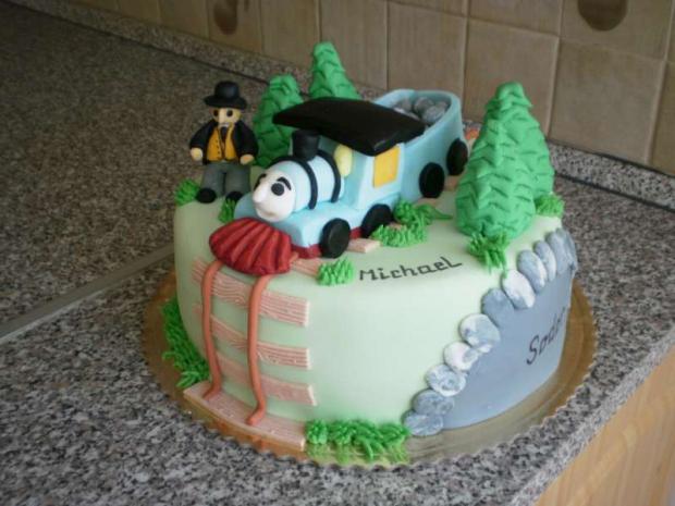 Vláčik Tomaš, torta, Torty autíčka, vláčiky Vláčik Tomaš, torta, Torty autíčka, vláčiky, Janka.S, 1