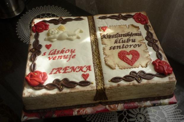 Otvorená kniha pre KKS, torta, Netradičné torty Otvorená kniha pre KKS, torta, Netradičné torty, Primilka, 1