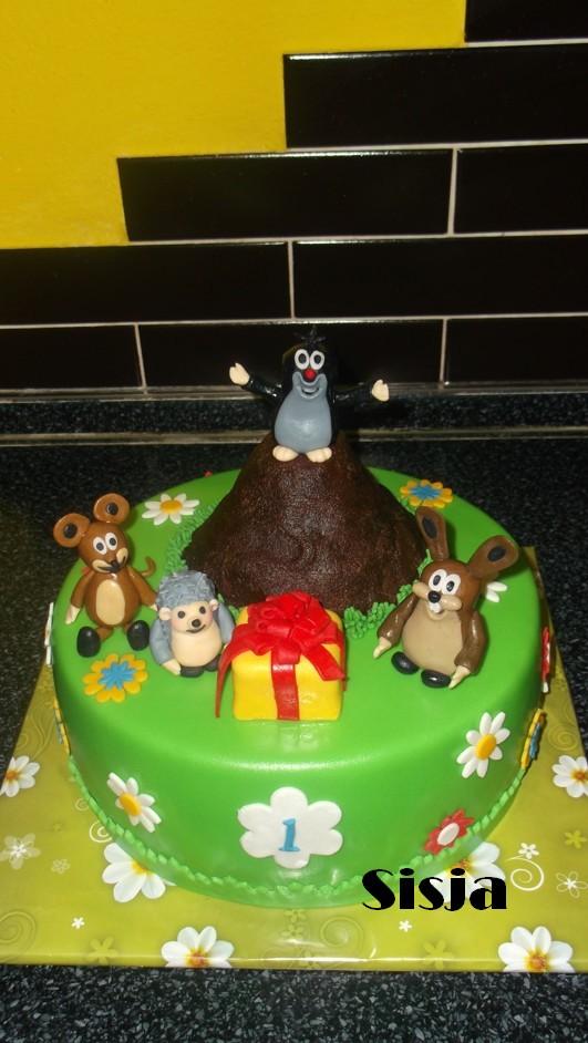 Krtko a kamaráti, torta, Rozprávkové torty Krtko a kamaráti, torta, Rozprávkové torty, Sisja, 1