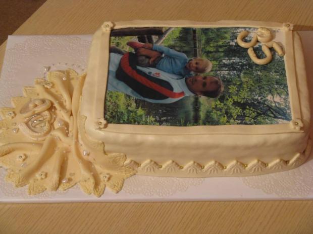 Svadobno - narodeninova, torta, Narodeninové torty, Magdalienka, 1
