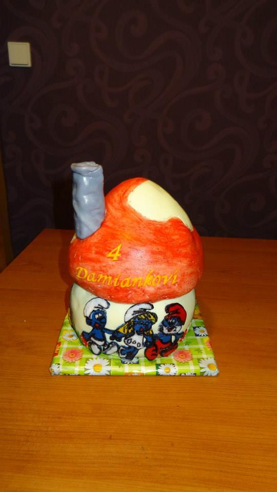 šmolkov domček, torta, Rozprávkové torty, JarkaB, 1