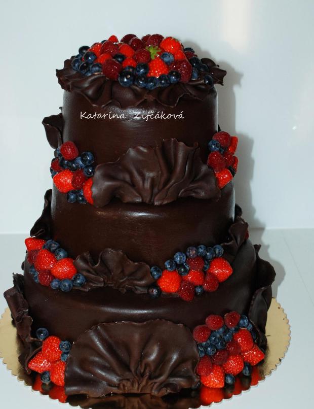 čokoládová svadba, torta, Svadobné torty čokoládová svadba, torta, Svadobné torty, Katarina139, 1