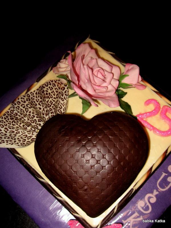 Narodeninová so srdcom, torta, Narodeninové torty Narodeninová so srdcom, torta, Narodeninové torty, babka Katka, 1