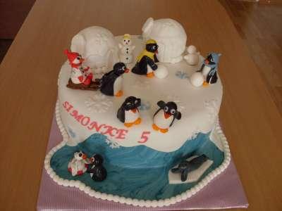 PINGU II, torta, Ostané torty pre deti PINGU II, torta, Ostané torty pre deti, Mária Vašová, 1