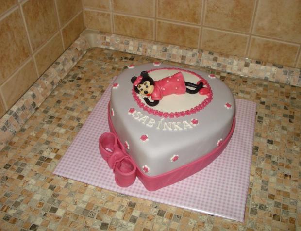 Minnie Mouse II, torta, Rozprávkové torty, drobecek, 1
