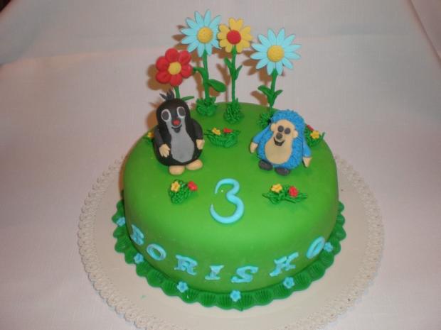 krtko s ježkom, torta, Rozprávkové torty, luluhs, 1