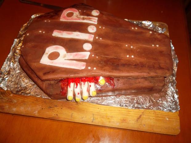 Halloweenska truhla, torta, Netradičné torty, luciana999, 1