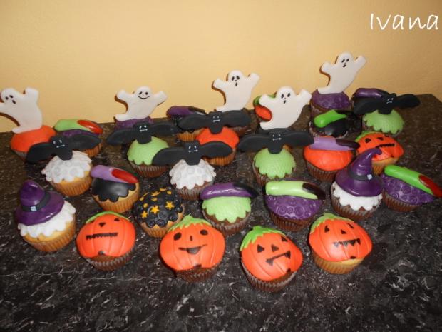 Haloweenské muffiny, torta, Zákusky, Ivana111111, 1