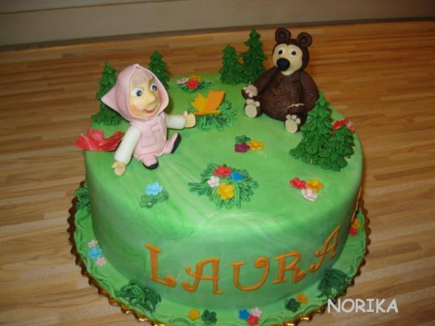 Maša a medved, torta, Rozprávkové torty, norika, 1