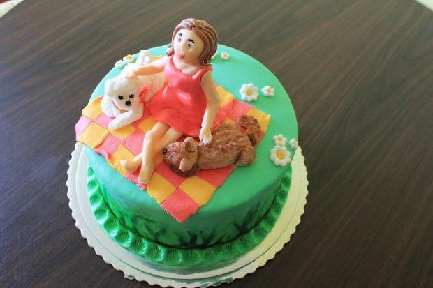 Maltezák a orech s paničkou, torta, Narodeninové torty, Neffi85, 1