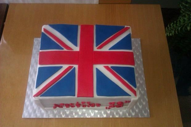 Britská vlajka, torta, Narodeninové torty, Neffi85, 1