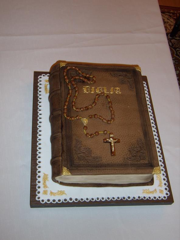 Biblia s ružencom, torta, Narodeninové torty Biblia s ružencom, torta, Narodeninové torty, mariaJ, 1