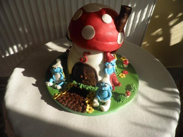 šmolkovia, torta, Narodeninové torty šmolkovia, torta, Narodeninové torty, alik54, 1