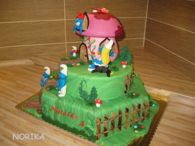 Smolkovia druha strana, torta, Rozprávkové torty, norika, 1